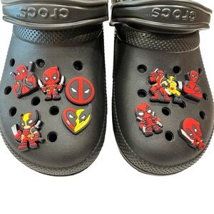 Lot Of 9 NEW Deadpool & Wolverine Shoe Charms For Crocs Marvel’s Superheroes